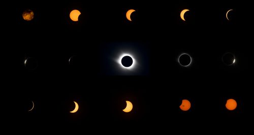 Total Eclipse Sequence, Taken at the 2008 Total Eclipse seen in the Gobi Desert China