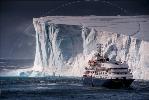 a large ship in the water