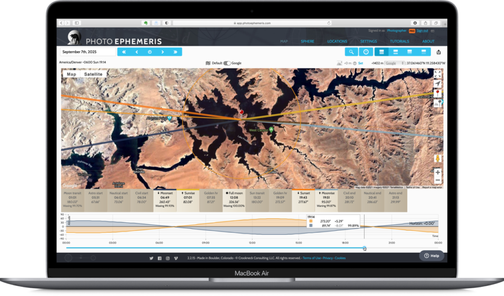 photographer's ephemeris