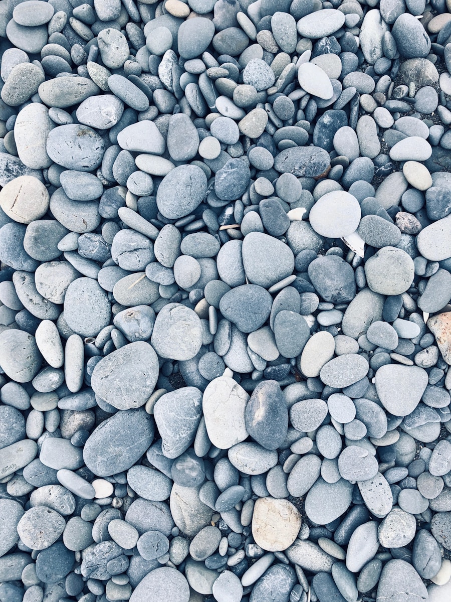 gray rock pebbles