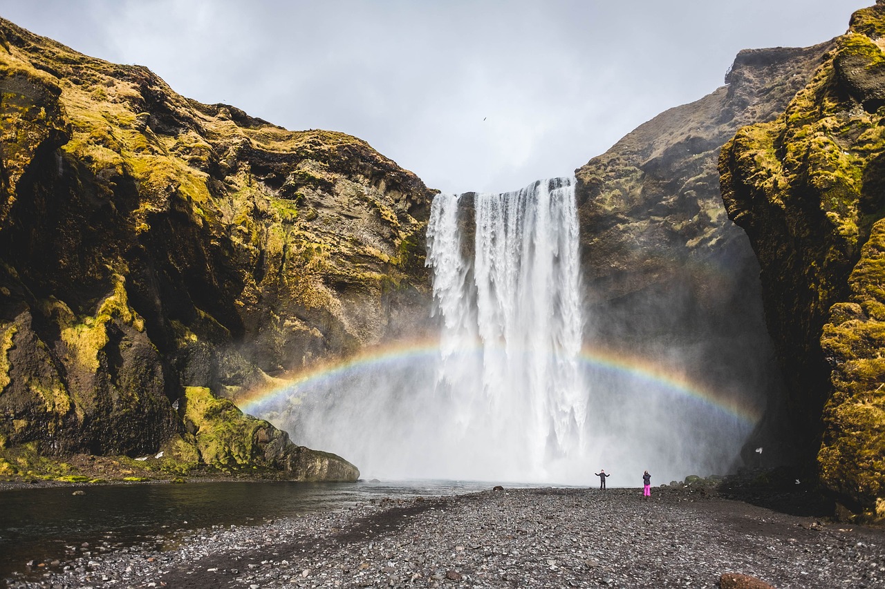 water, waterfall, landscape