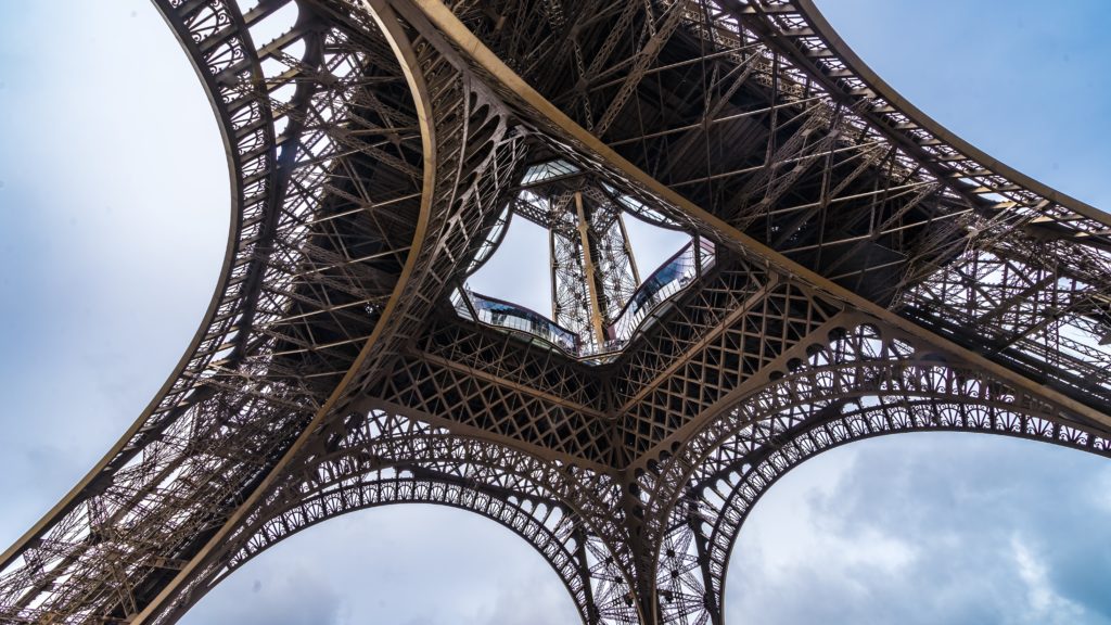 low angle photography of Eiffel Tower