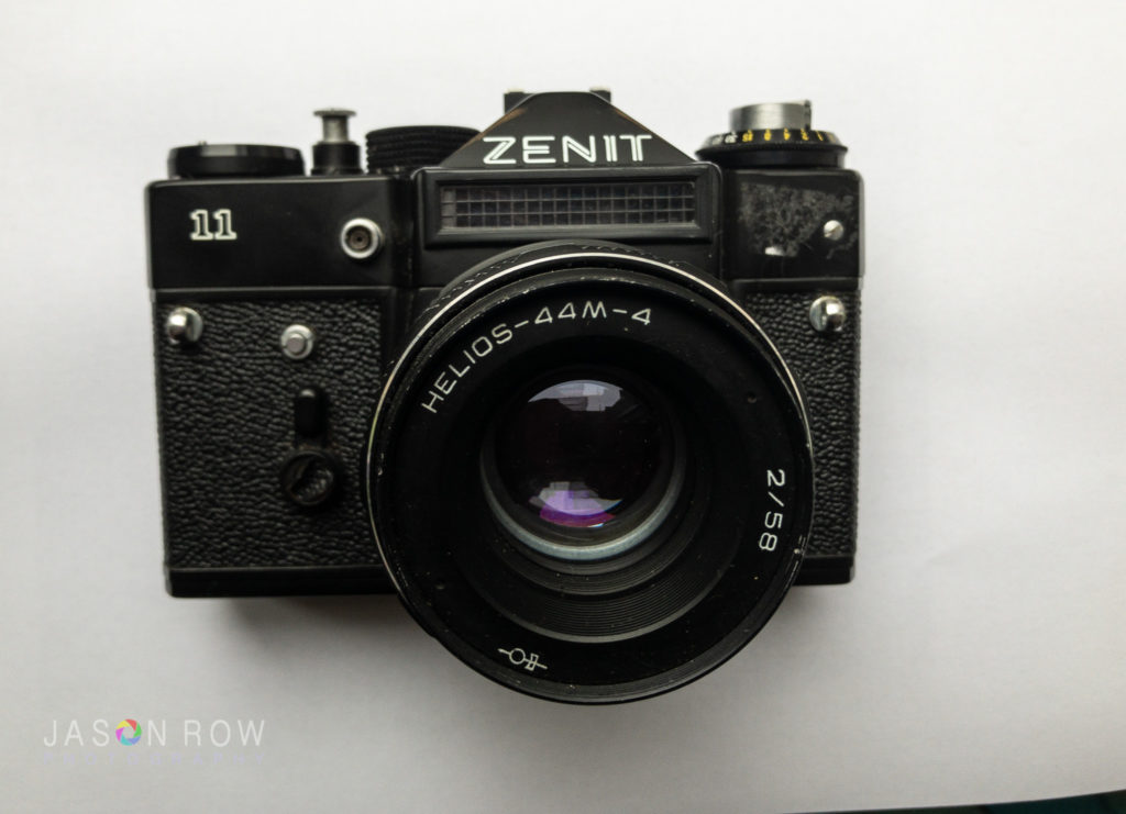 Zenit camera out of white