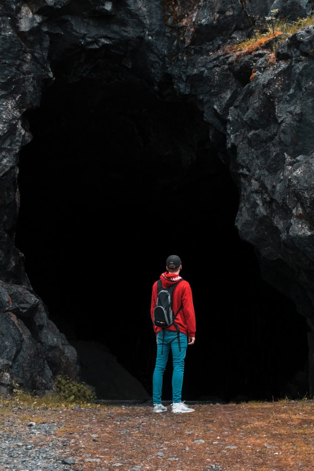 photographer using only smartphone for his outdoor adventures