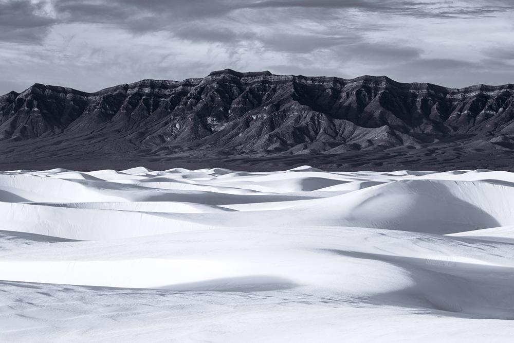 Black & White, White Sands NM, New Mexico, USA