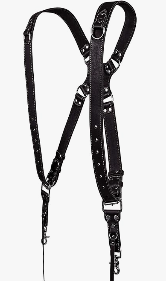 c coiro dual shoulder leather harness