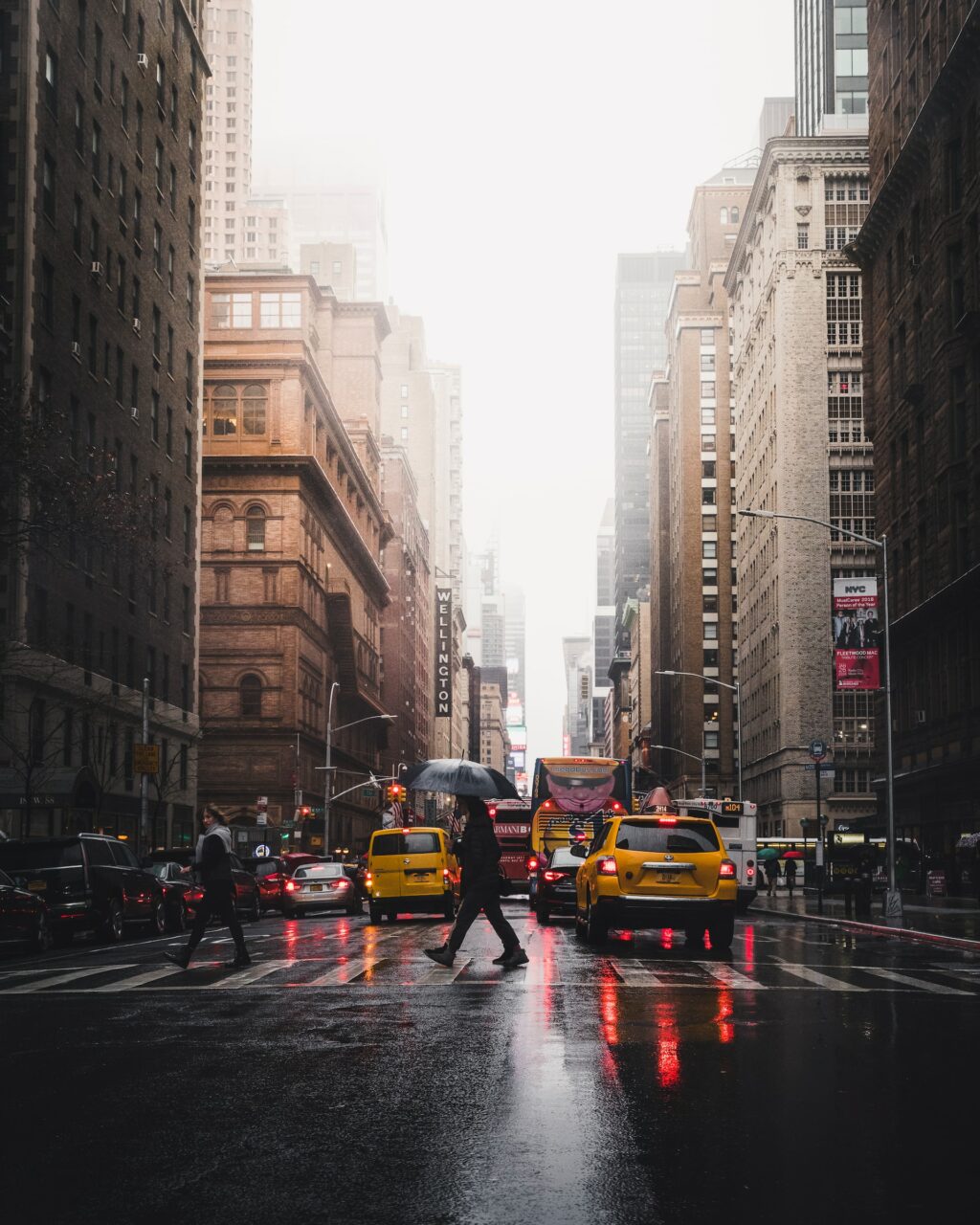 new york rainy street