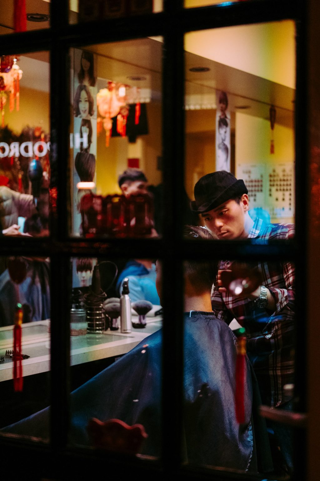 photography through glass portrait