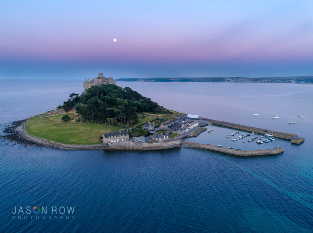 St Michaels Mount from the air