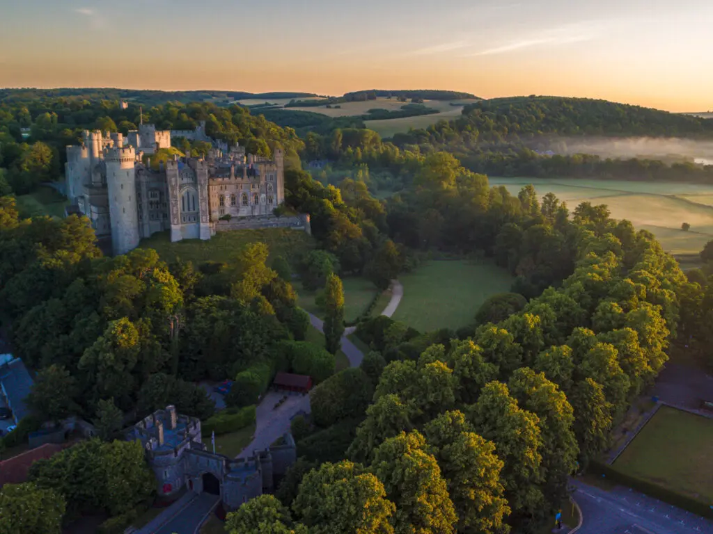 Arundel Castle taken from a DJI Camera Drone best drones