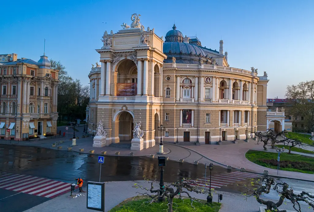 Odessa Opera House at dawn
