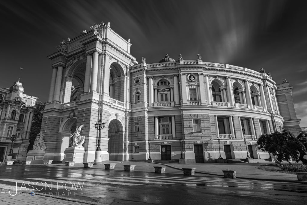 Long exposure architecture image of Odessa Opera House