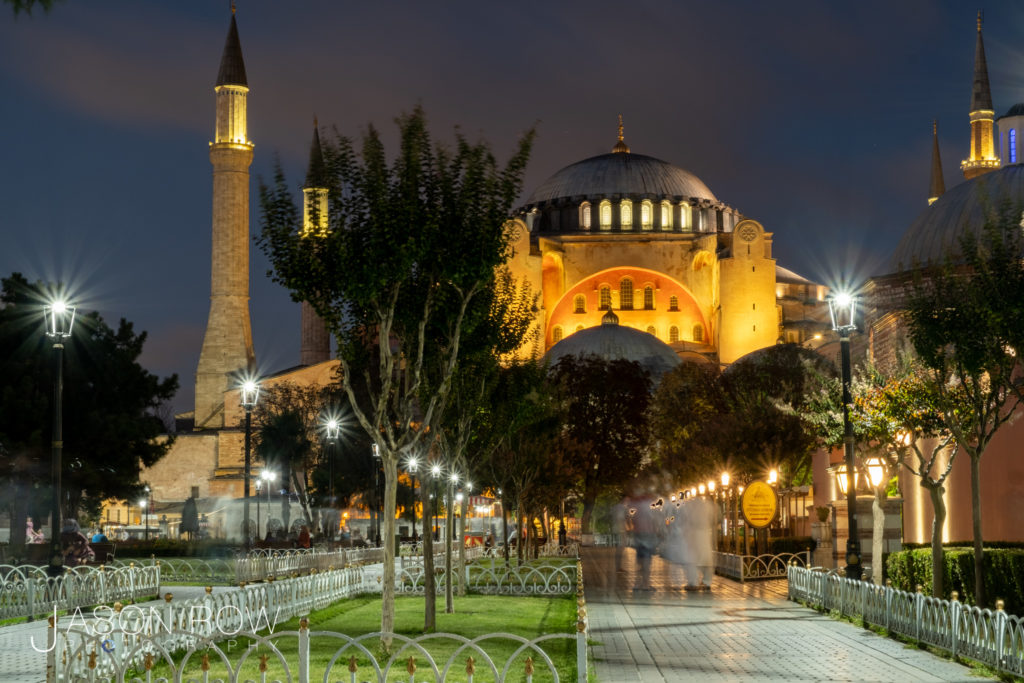 blue hour at hagia sophia, Istanbul