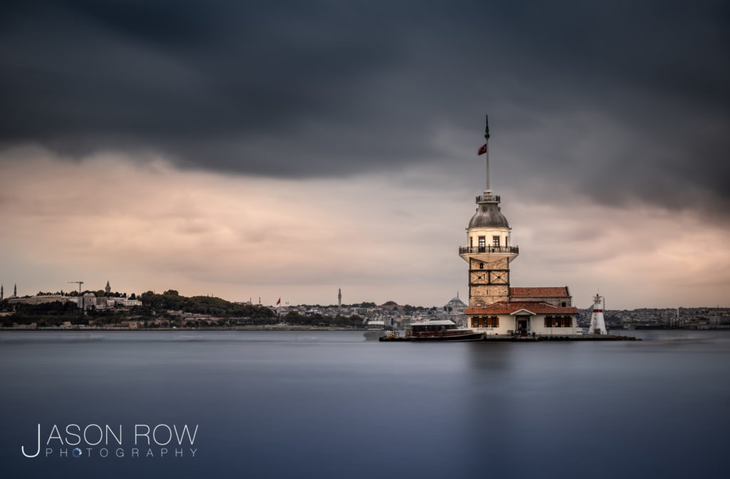 Long exposure architecture image of Maidens Tower Istanbul