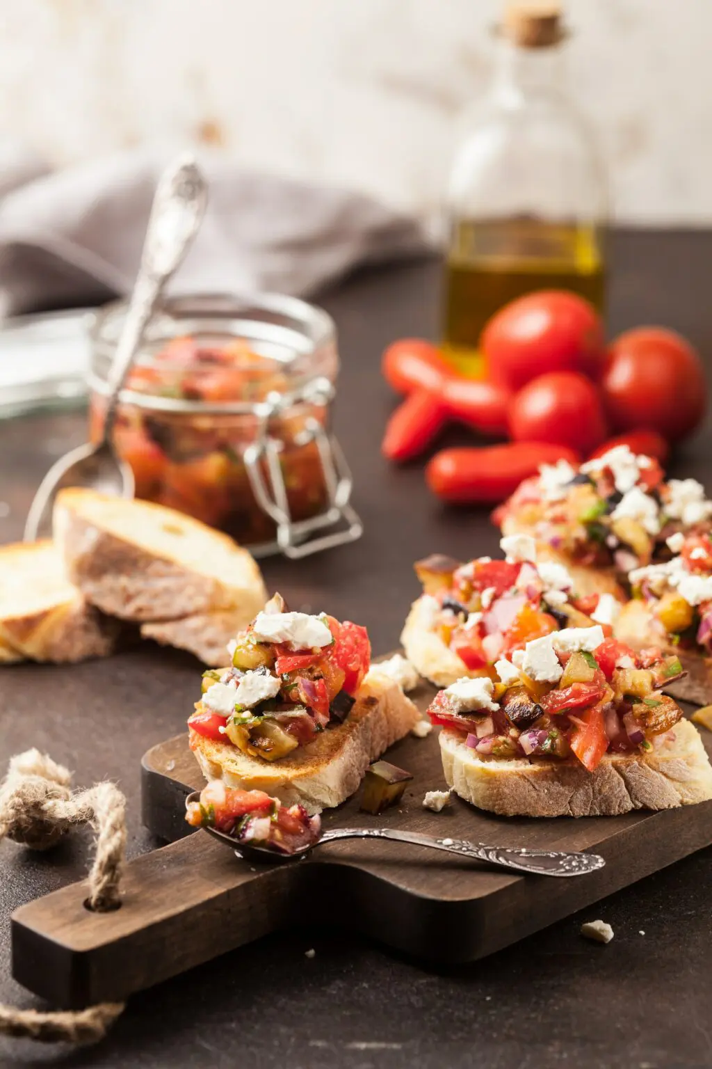 food photography with wooden props