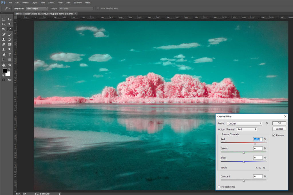 infrared photography editing