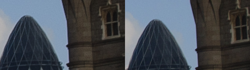 Very close comparison of a Super Resolution file.