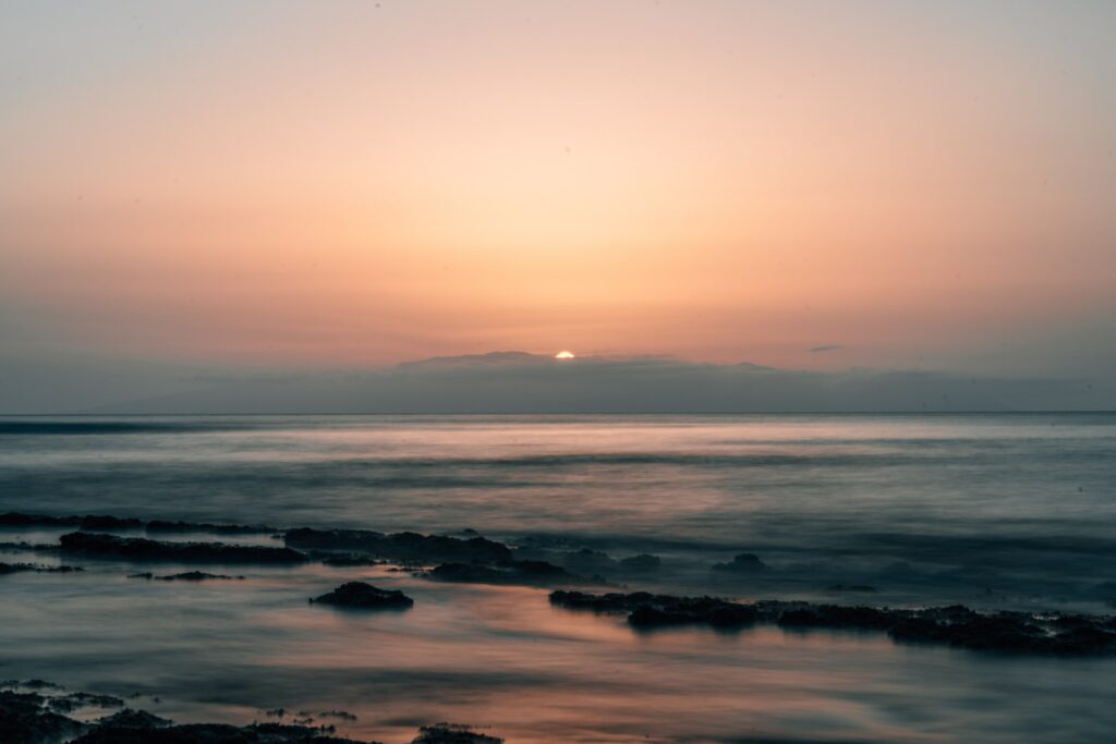 sunset at the beach