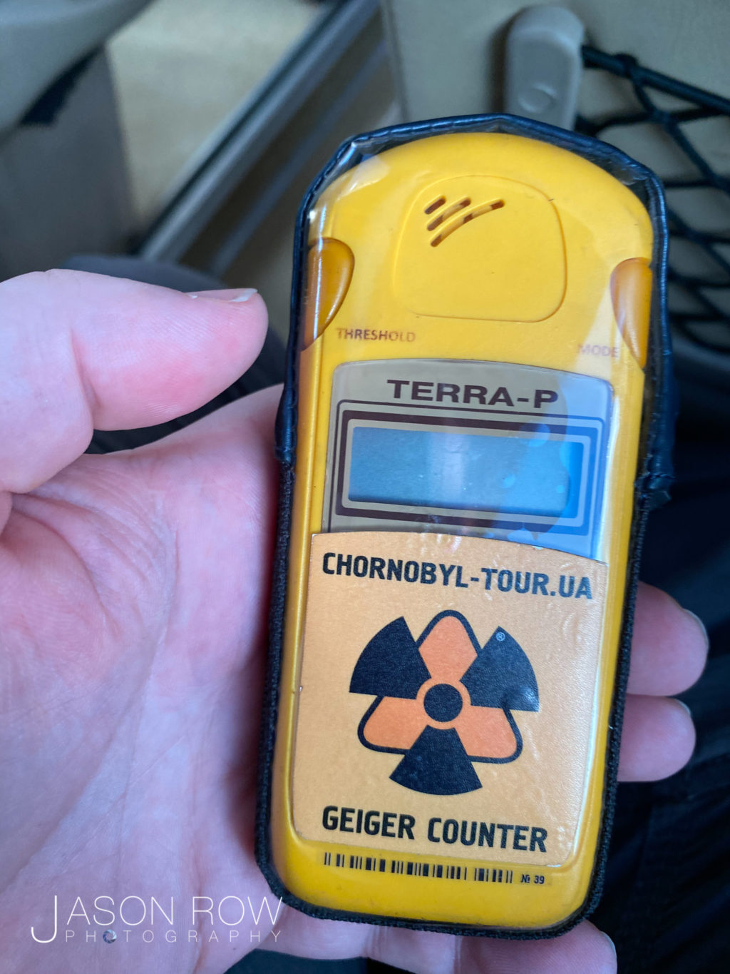 Geiger counter in Chernobyl