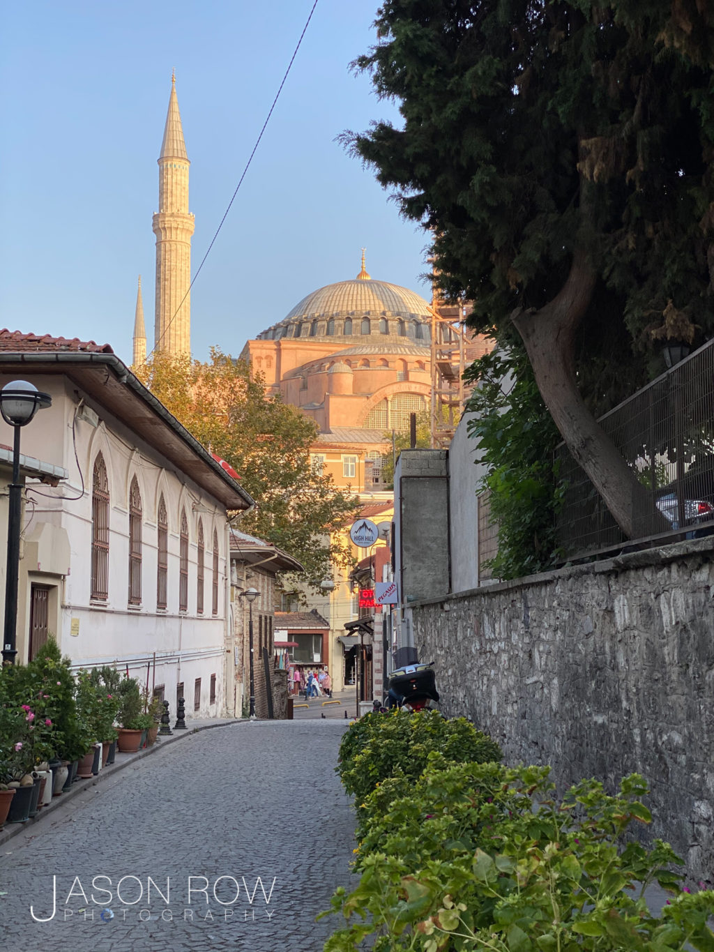 Hagia Sophia from a beautiful side street