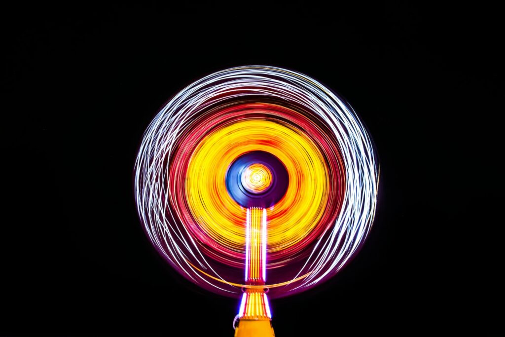 ferris wheel long exposure