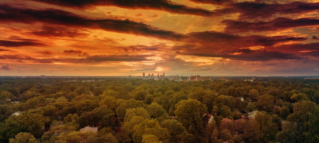 dramatic autumn skies