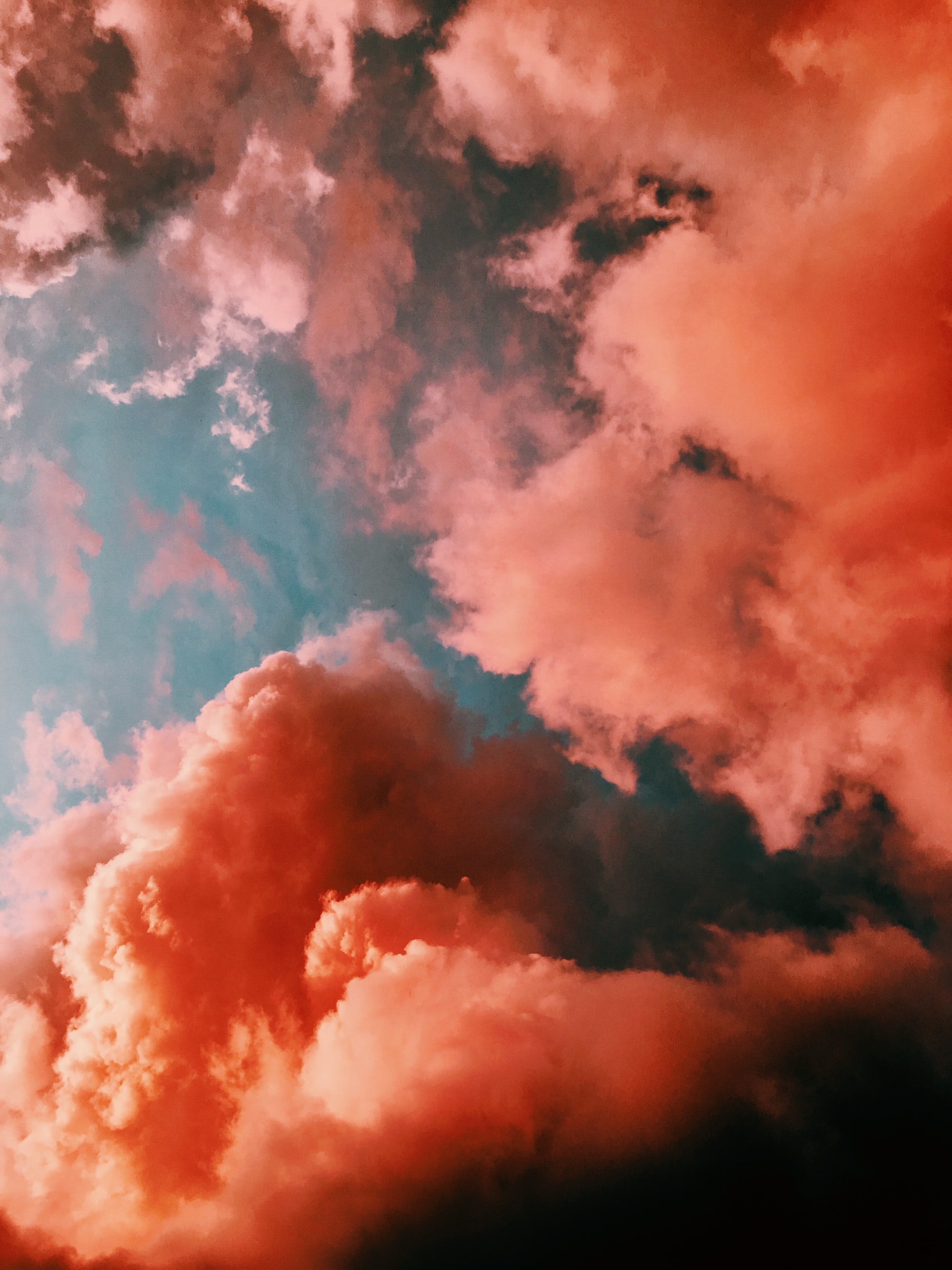 deep red clouds