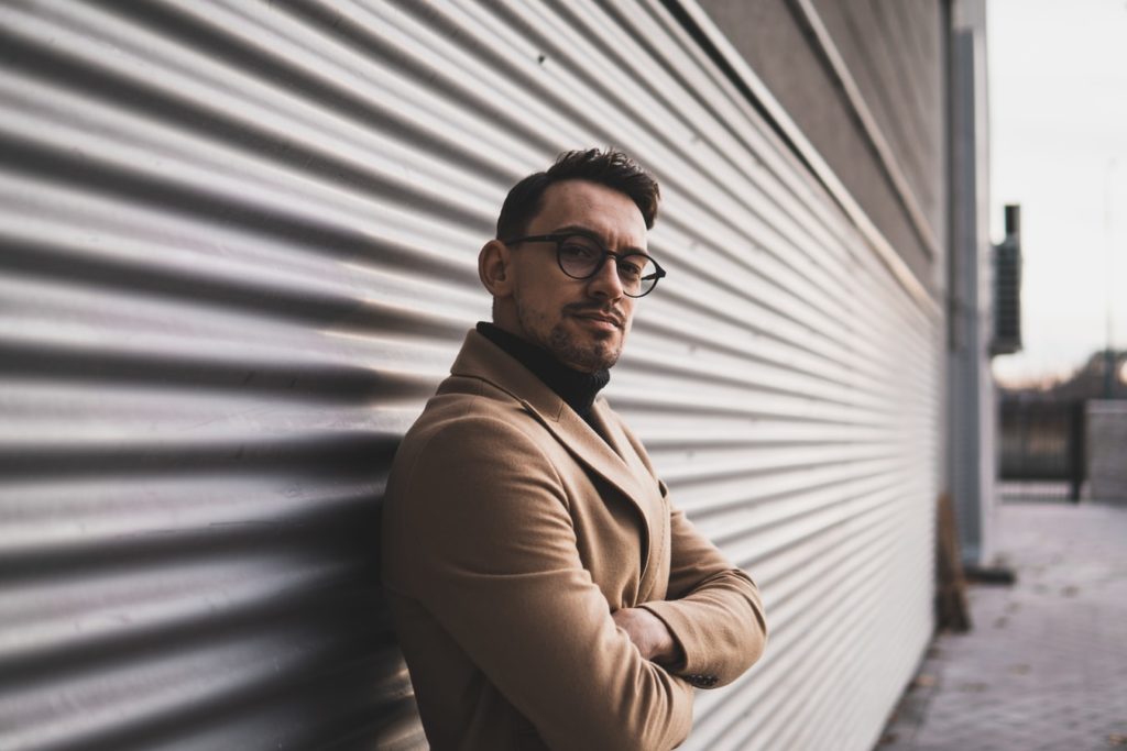 Studio male portrait Stock Photo by ©rod_julian 91119744