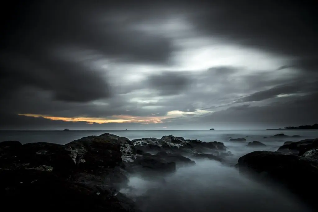 long exposure dark skies