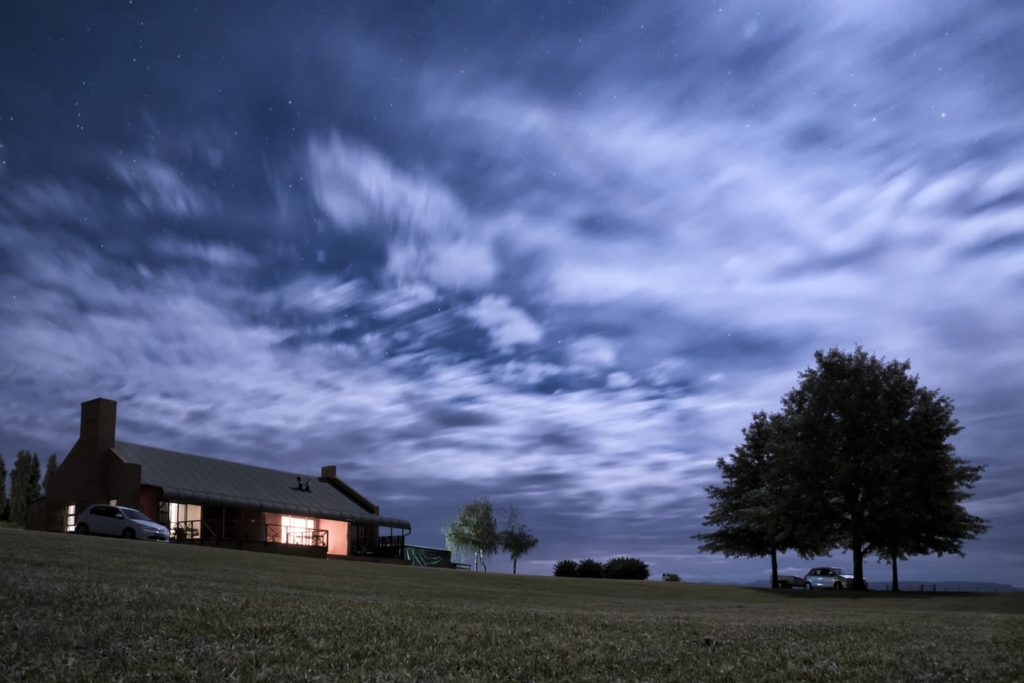 long exposure night sky