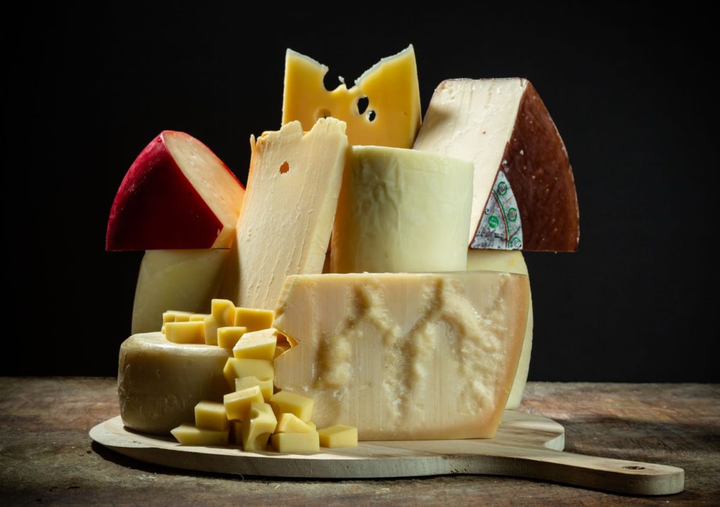 cheese dark background