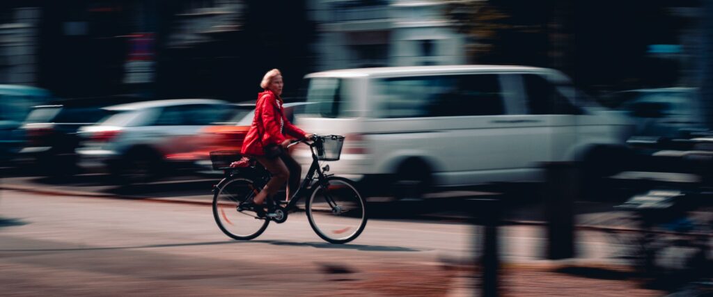 street panning shot