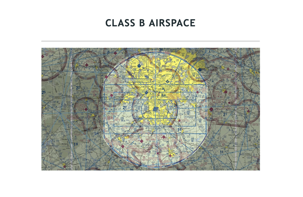 Aviation map in drone course