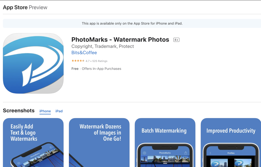 photo marks app