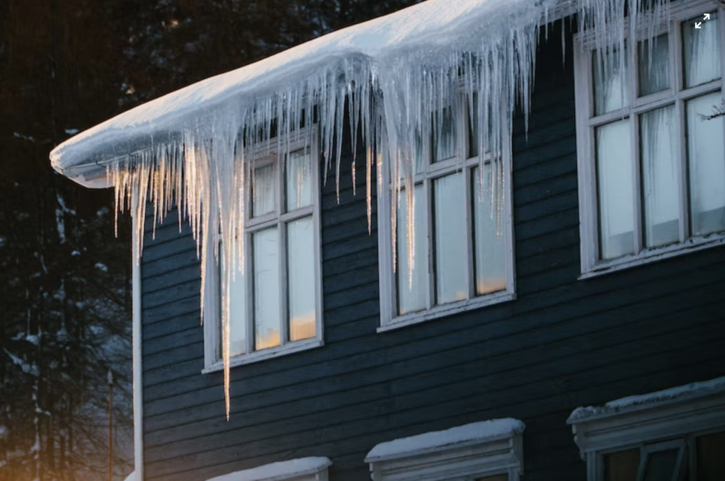 icicles on the roof