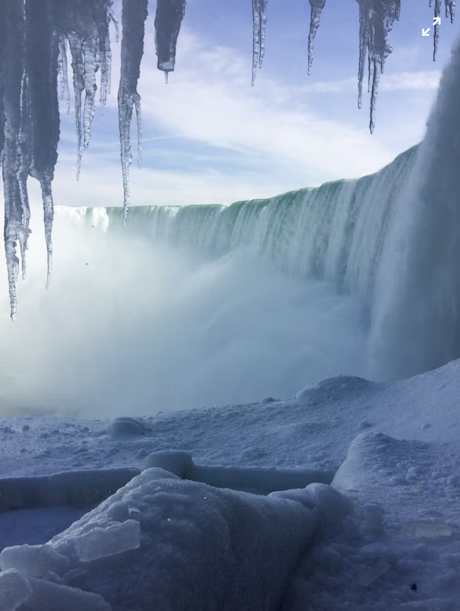 gorgeous icy landscape