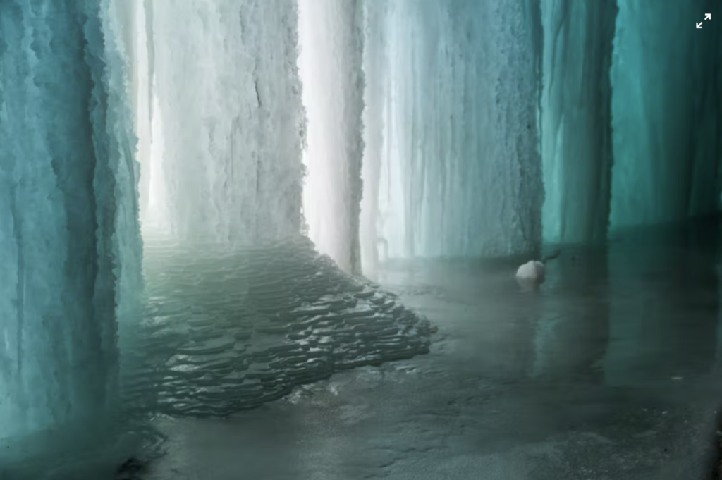 icicle frozen waterfall