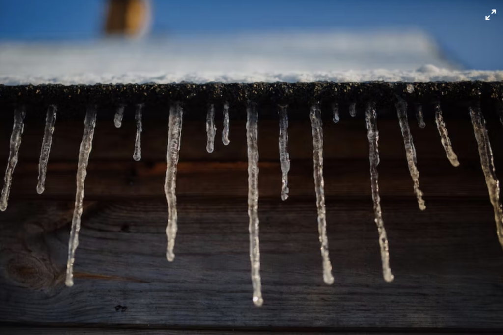 thin and fragile icicles