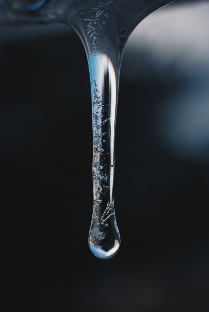 frozen water droplet