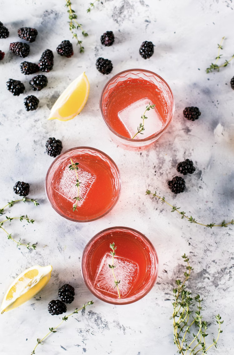 flatlay cocktail photography