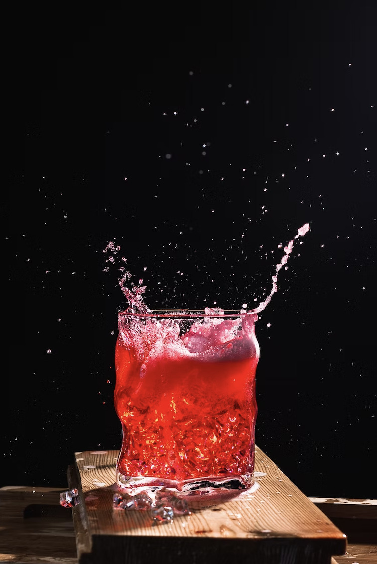 high speed cocktail photography