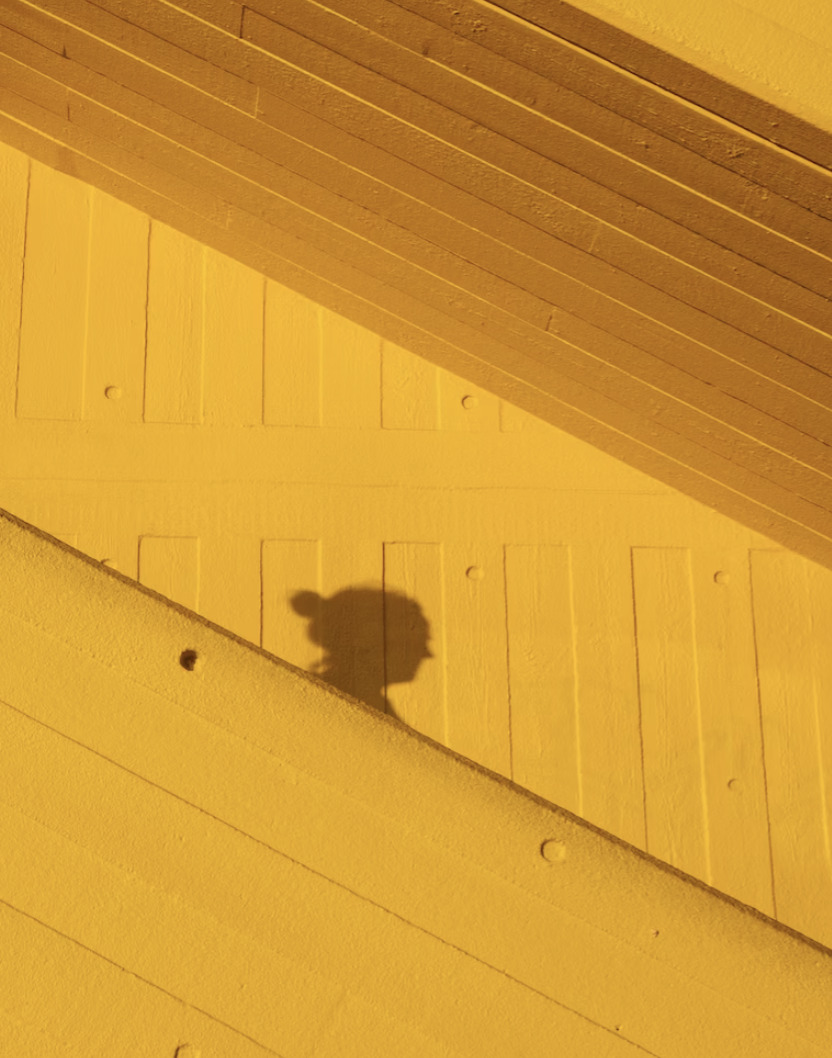 yellow wall with shadow