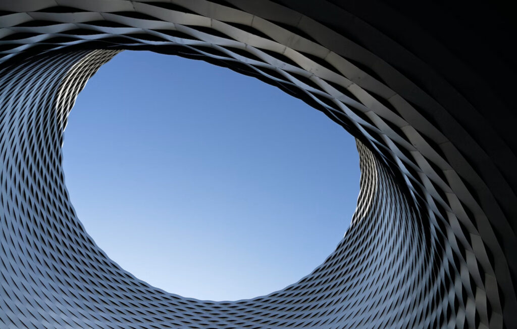 blue spiral and sky