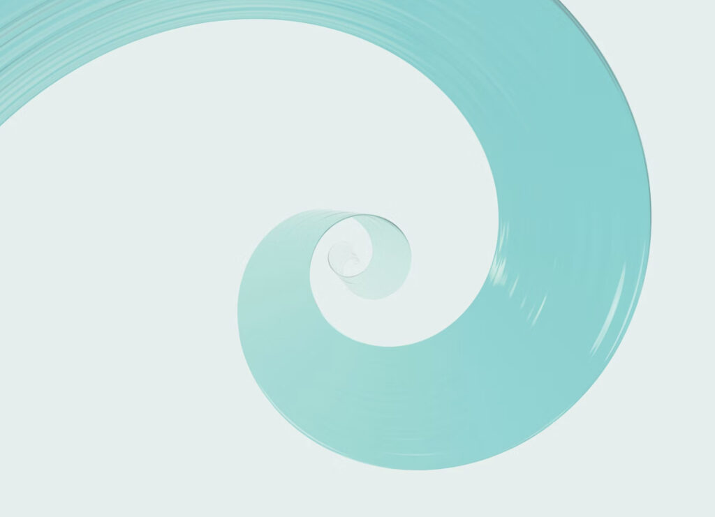 pale blue spiral