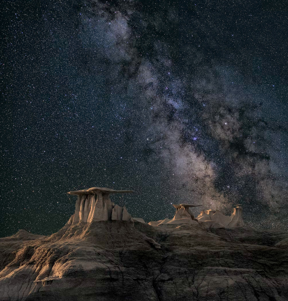 night sky desert