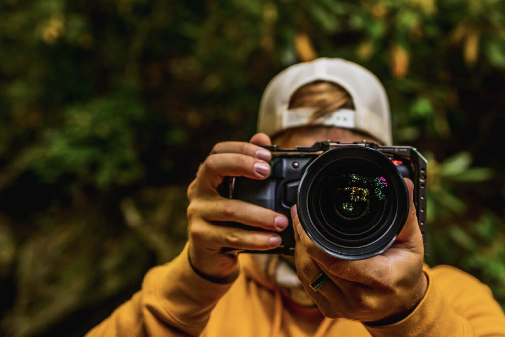 photographer holding a camera