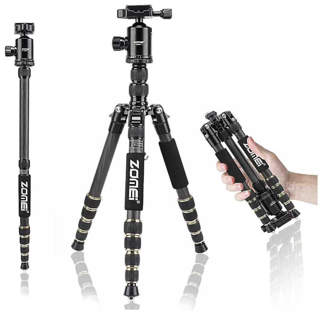 zomei Z699C carbon fiber portable tripod budget lens for wildlife photography