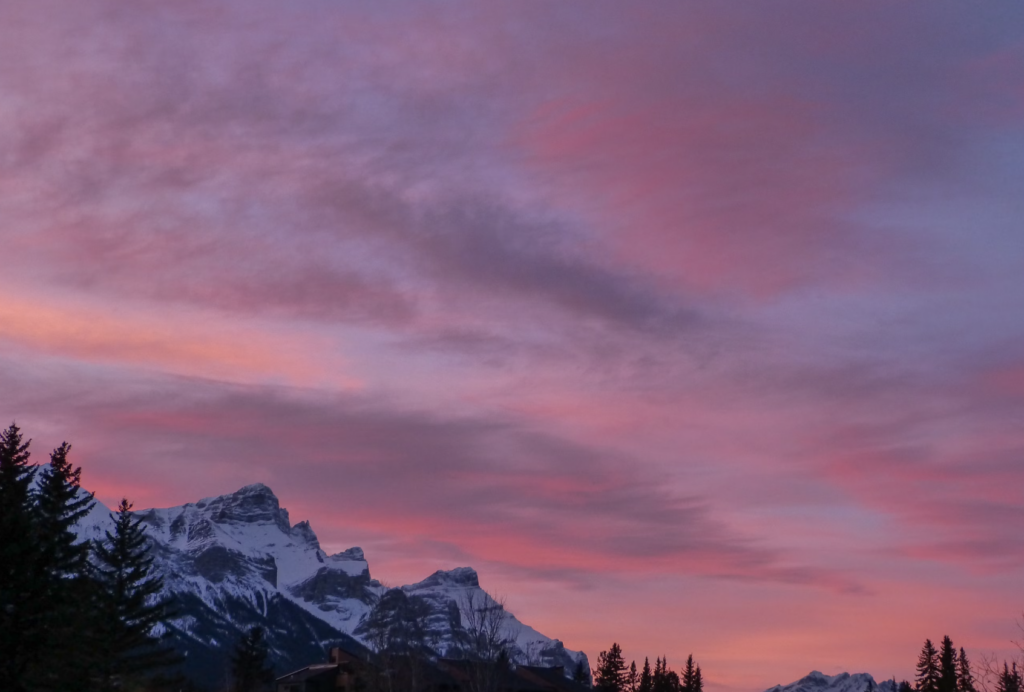 pink tones sky