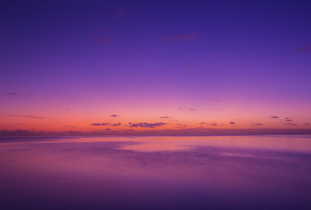 pink purple ocean