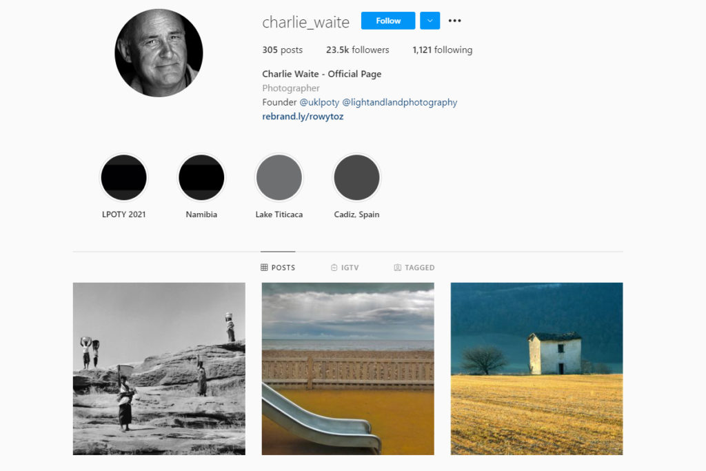 charlie wait landscape photography on instagram